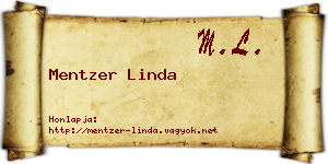 Mentzer Linda névjegykártya